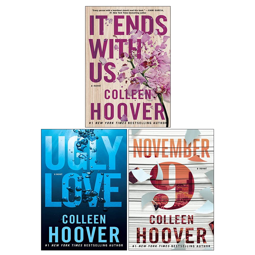 Colleen Hoover 3 Books Collection Set (November 9, Ugly Love, It Ends With Us)