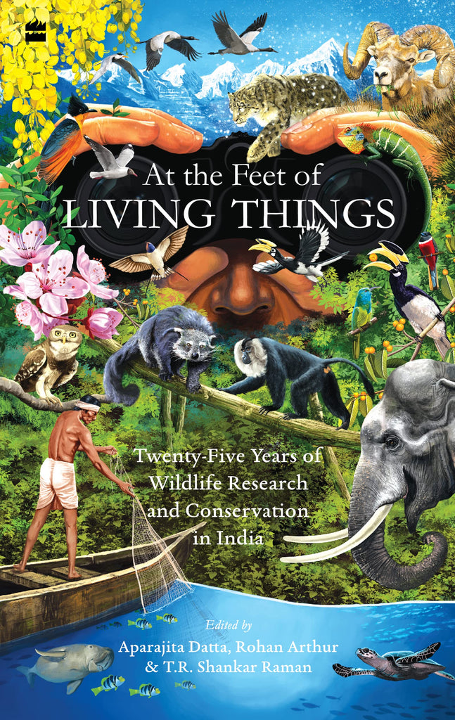 At The Feet Of Living Things : Twenty-Five Years Of Wildlife Research And Conservation In India