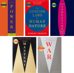 5 Books Set By Robert Greene [The Concise 48 Laws Of Power; The Concise Laws Of Human Nature; The Concise Mastery; The Concise Art Of Seduction & The Concise 33 Strategies Of War] [Paperback, 2020]